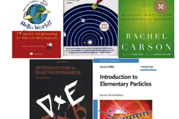 picture of recommended books including particle physics by griffiths and others for blog how to phd