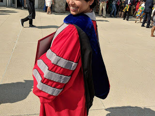 picture of me Oindree Banerjee at my graduation ceremony used on blog post how to finish your phd and graduate on blog how to phd